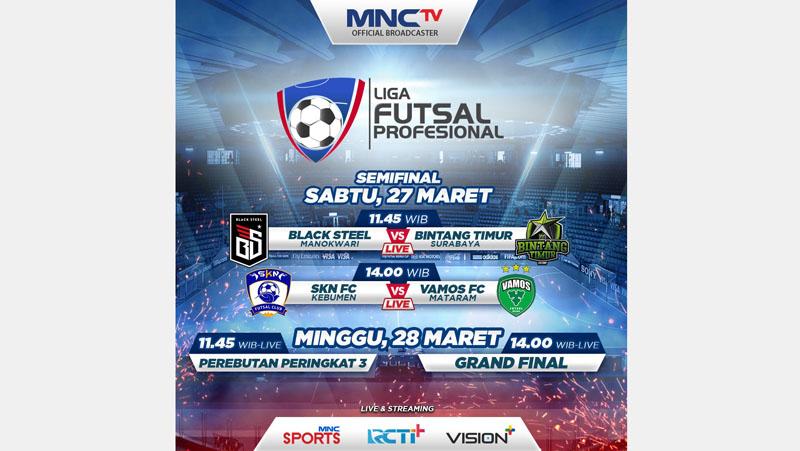 Jadwal Siaran Langsung Final Four Liga Futsal Profesional 2020 di MNCTV