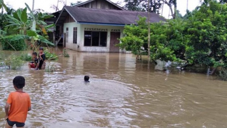 Hujan Lebat Sebabkan Ratusan Rumah di Aceh Utara Kebanjiran, Sebagian Warga Mengungsi