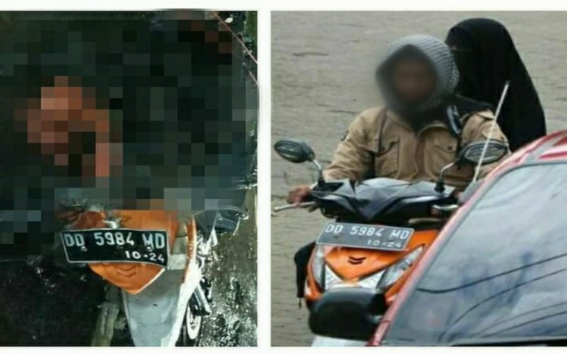 Penampakan 2 Bomber di Makassar, Berboncengan Motor sebelum Ledakkan Diri