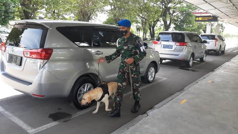 Pengamanan Bandara Adi Soemarmo Diperketat, Brigan Diturunkan  