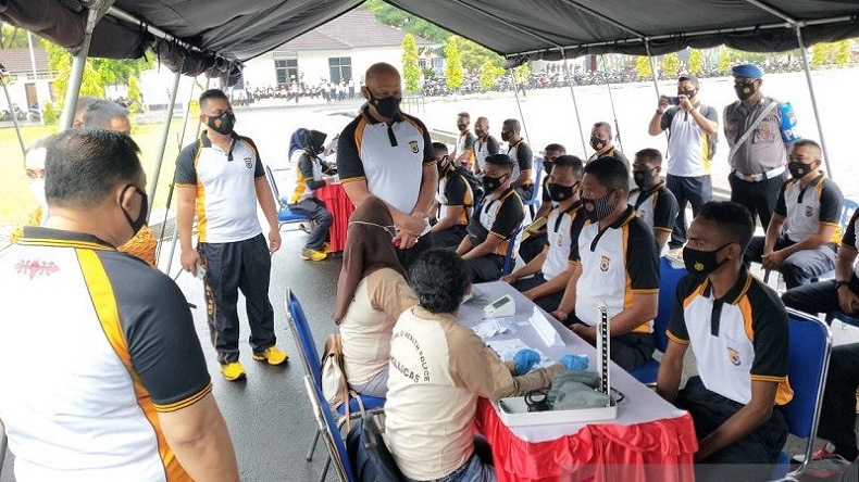 Vaksinasi Covid Personel Polda Maluku Digelar 3 Hari