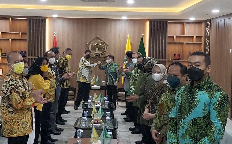 Airlangga Hartarto Terima Kunjungan Suharso Monoarfa, Apa yang Dibahas?