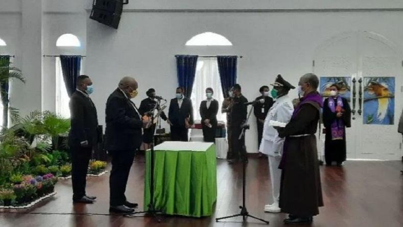 Sengketa Pilkada Nabire, Anton Toni Mote Dilantik sebagai Penjabat Bupati