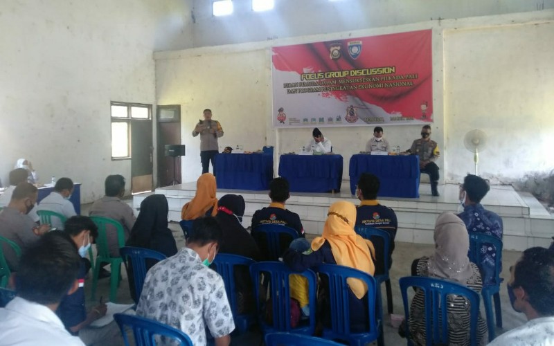 Jelang PSU, Ini yang Dilakukan Polres PALI Bersama Pemuda