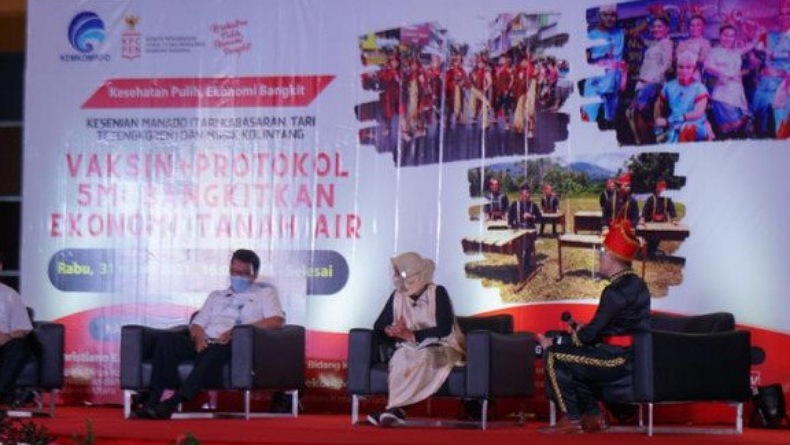Lewat Seni Budaya Minahasa, Kemkominfo Sosialisasi Vaksin dan Protokol Kesehatan 