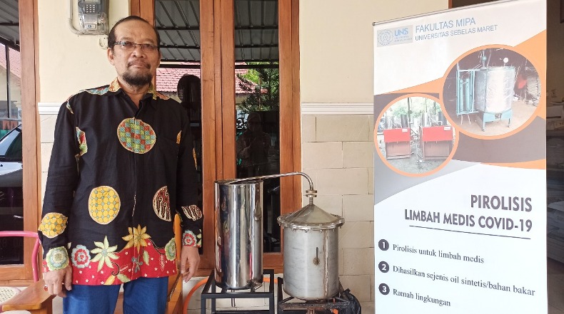 Peneliti UNS Ciptakan Alat Pirolisis Limbah, Bisa untuk Sampah Medis Covid-19 