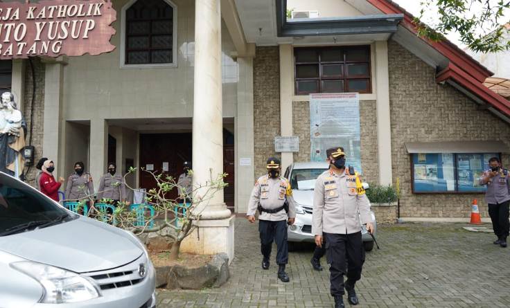 Pastikan Keamanan Ibadah Paskah, Kapolres Batang Tinjau Gereja-Gereja 