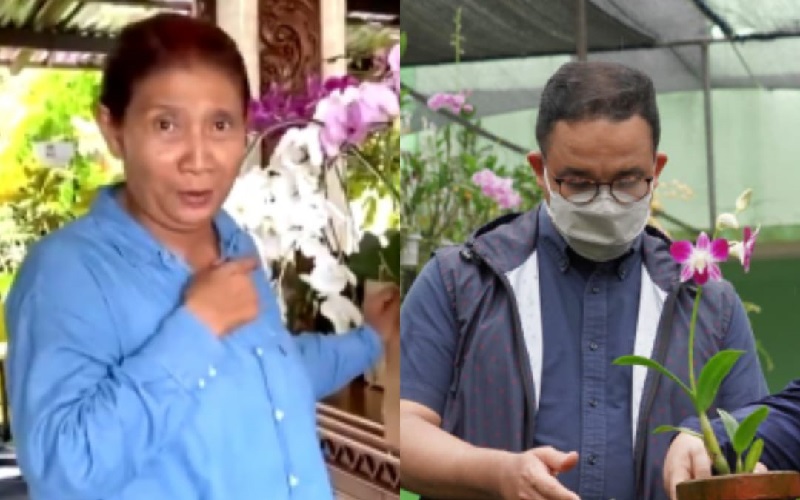 Anies Kirimi Susi Semobil Anggrek Cantik, Netizen: Capres dan Cawapres Romantis