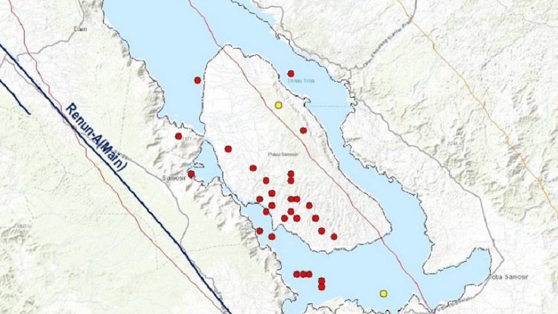 Samosir Diguncang 7 Kali Gempa Bumi Hari Ini, BMKG Pasang Alat Peringatan