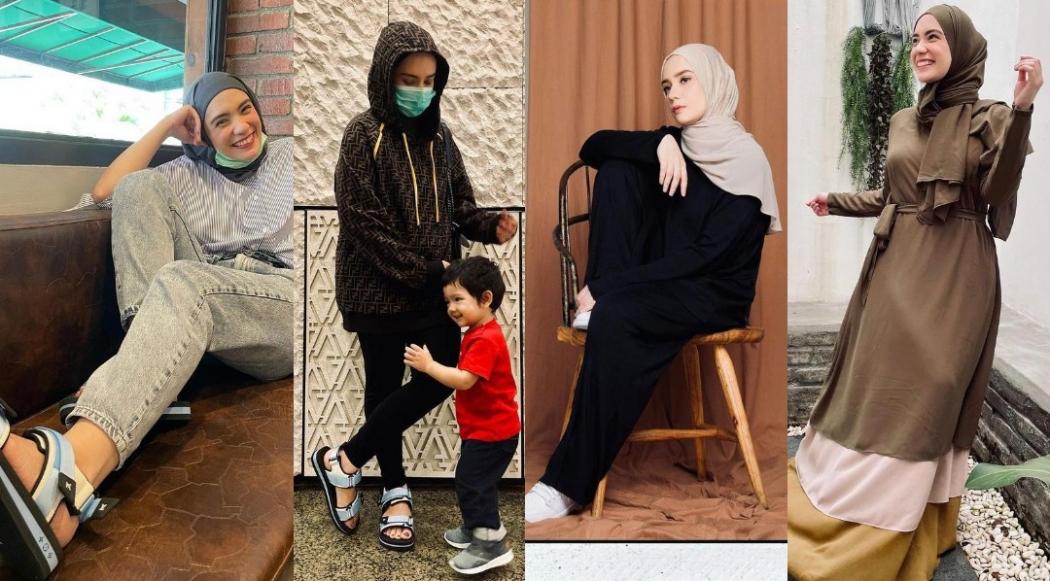 4 Gaya Busana Putri Anne Istri Arya Saloka, Harga Sandalnya Saja Rp12 Jutaan 