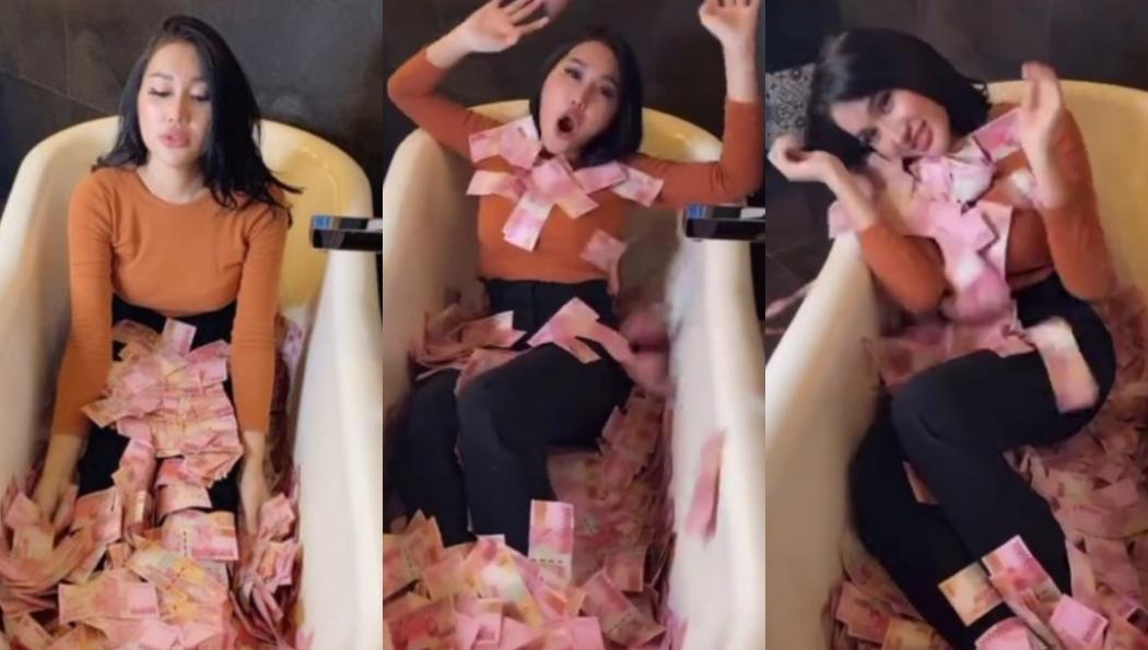 Lucinta Luna Unggah Video Mandi Duit, Netizen Heboh: Jangan Lupa Sedekah Kak! 