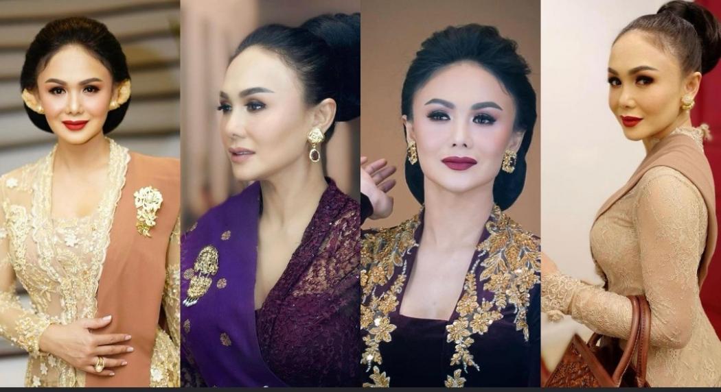 4 Pesona Yuni Shara Pakai Kebaya, Anggun Bak Putri Kerajaan 