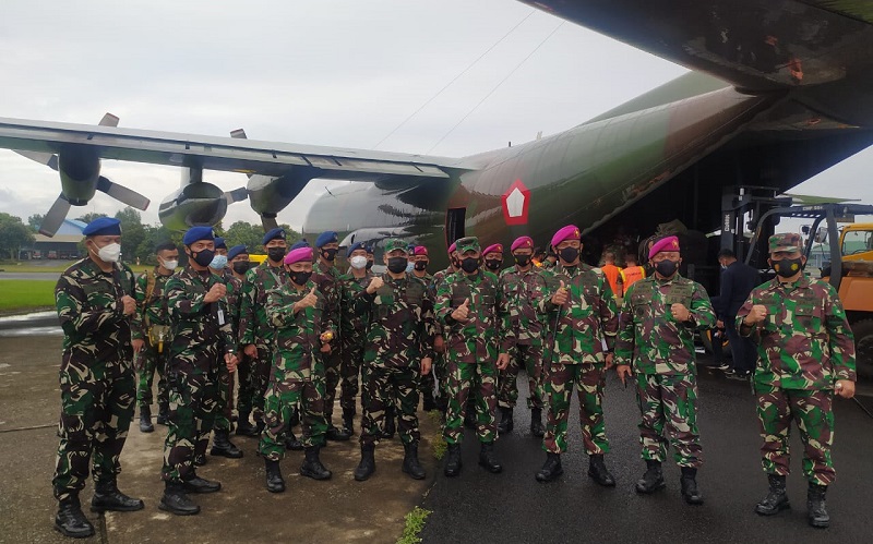 Korps Marinir Kirim 22 Prajurit Bantu Penanganan Bencana NTT