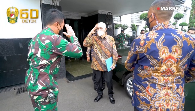 Temui KSAD Jenderal Andika, Try Soetrisno Kagum dengan Perubahan Mabes AD