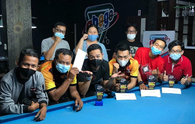 Atlet Abege Biliar Handicap 4 Juarai 9 Ball Open Tournament di Pekanbaru