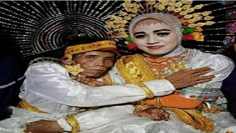 Lamaran Ditolak oleh Janda, Kakek 58 Tahun Nikahi Gadis Muda