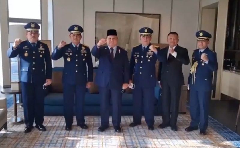Dari Korea Selatan, Menhan Prabowo Ucapkan Dirgahayu TNI AU