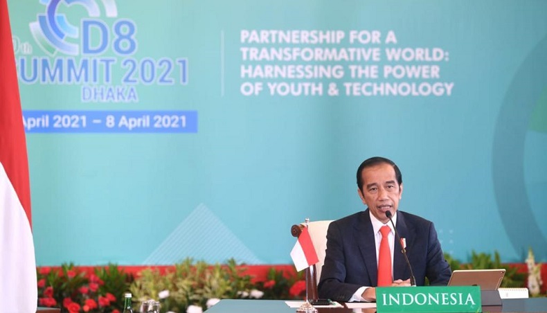 Jokowi Serukan Penolakan Nasionalisme Vaksin Covid-19 di KTT D-8