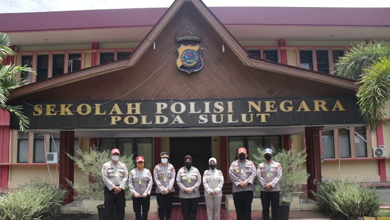 Cek Penerapan Prokes dalam Kesiapan PBM, Tim Lemdiklat Polri Kunjungi SPN Polda Sulut