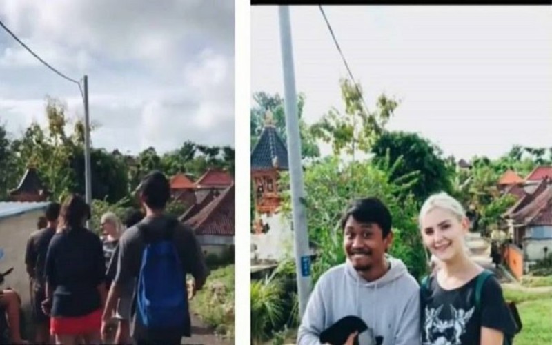 Viral Bintang Porno Rusia Dikerumuni Pria di Bali, Netizen: kok Bisa Kenal 