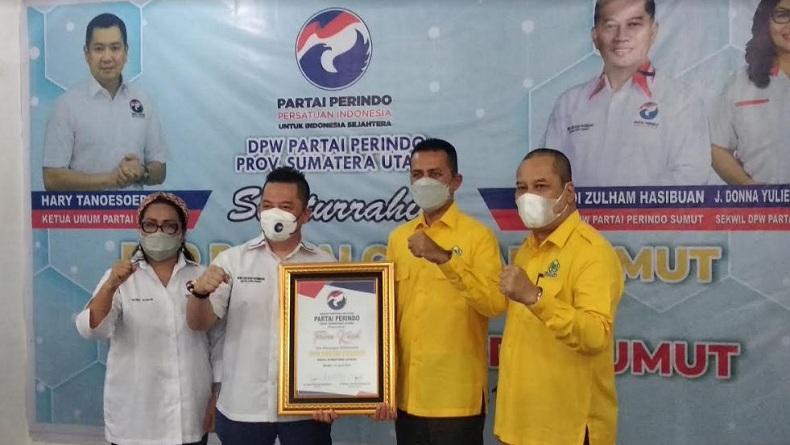 Silaturahmi Politik Partai Golkar ke Perindo Sumut, Ini yang Dibahas