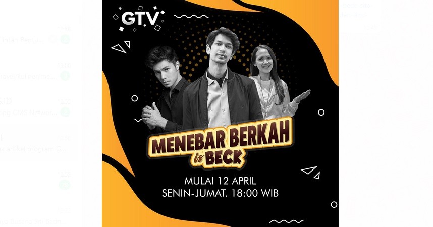 Saksikan Program Menebar Berkah is Beck dan Aku Ingin Pulang di GTV