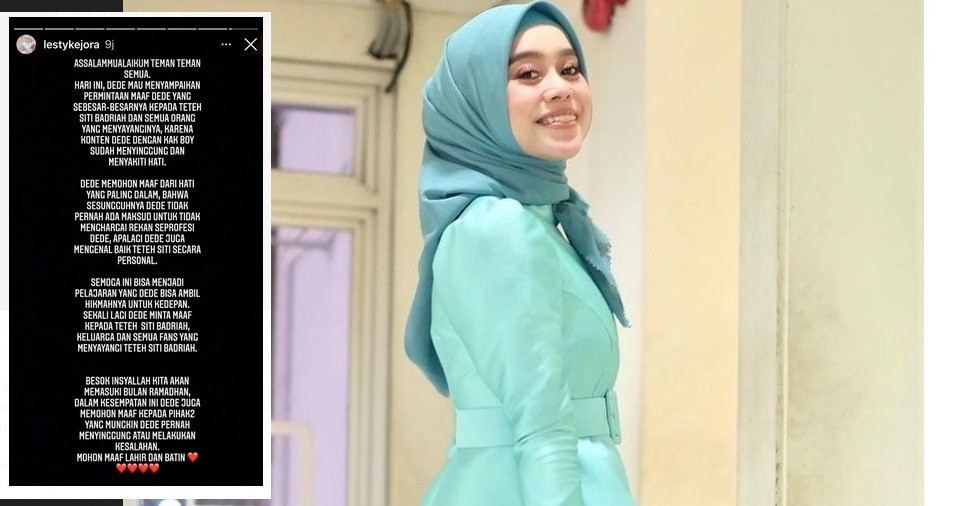 Sebut Siti Badriah Penyanyi Dangdut Suara Terjelek, Lesty Kejora Minta Maaf