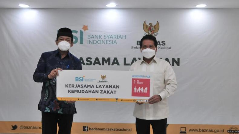 Optimalkan Potensi Zakat Rp300 Triliun, Bank Syariah Indonesia dan Baznas Kolaborasi