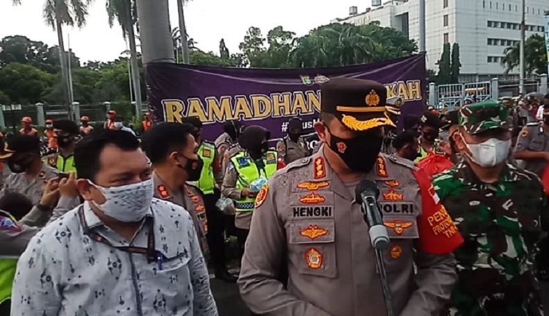 Polres Jakpus Bersama Kodam Jaya Gelar Empathy Building Ramadan Barokah
