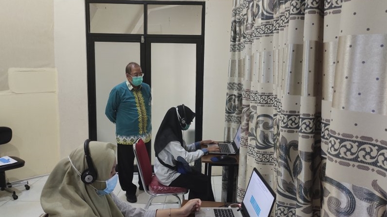 2 Peserta Disabilitas Ikut UTBK SBMPTN di Universitas Lampung