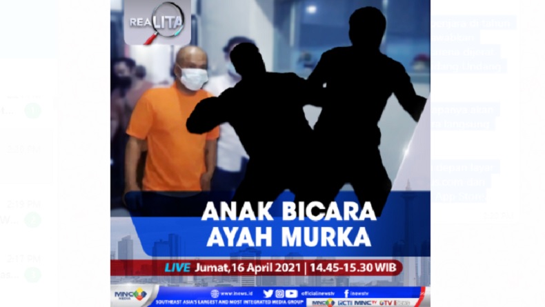 Anak Bicara Ayah Murka, Selengkapnya di Realita Jumat Pukul 14.45 WIB