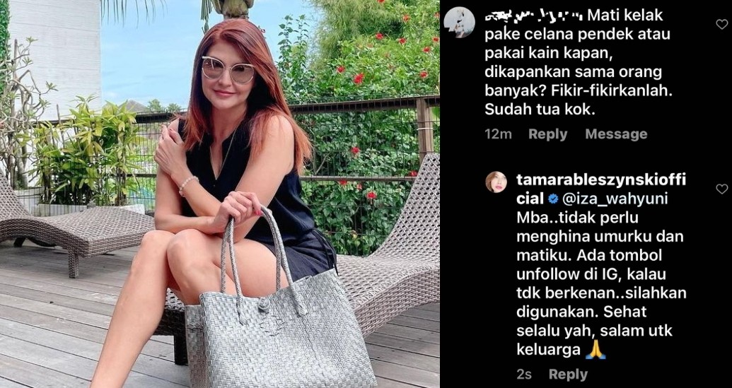 Dinyinyirin Netizen Sudah Tua, Tamara Bleszynski: Tidak Perlu Menghina Umur dan Matiku