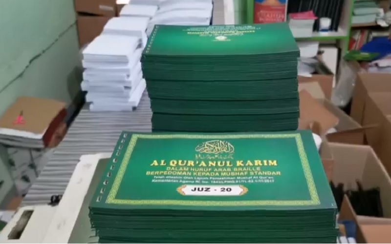 Permintaan Alquran Braille Meningkat di Ramadan 2021