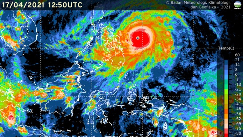 BMKG: Siklon Tropis Surigae Tidak Berdampak Pada Cuaca di Jabodetabek