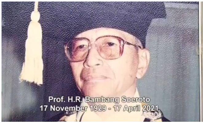 Pendiri UPN Veteran Yogyakarta Prof Bambang Soeroto Meninggal Dunia