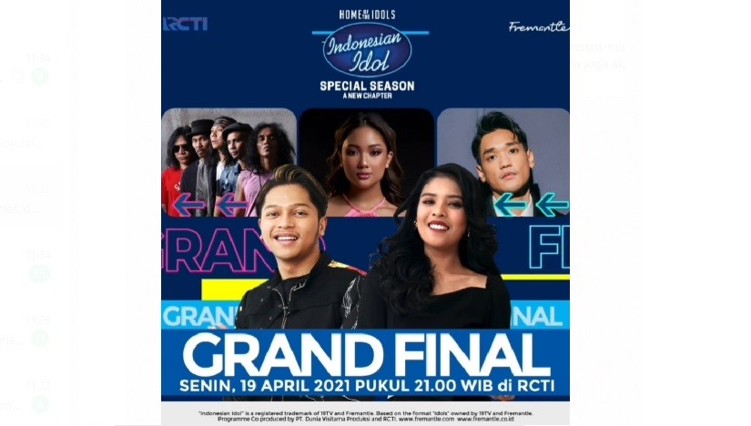 Grand Final Indonesian Idol Hadirkan Kolaborasi Spesial Mark dan Rimar dengan Musisi Terbaik Indonesia