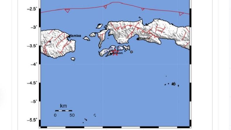 Ambon Diguncang Gempa M3,7 Senin Pagi, Kedalaman 27 Km
