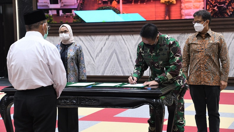 KSAD, Menkes dan Kepala BPOM Tandatangan Nota Kesepahaman Penelitian Sel Dendritik untuk Atasi Covid-19