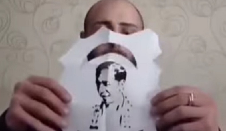 Viral Pria Bikin Sketsa Jokowi dari Kertas