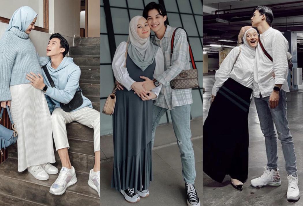 Intip 4 Inspirasi Fashion Ramadan Kasual ala Pasangan Rey Mbayang dan Dinda Hauw