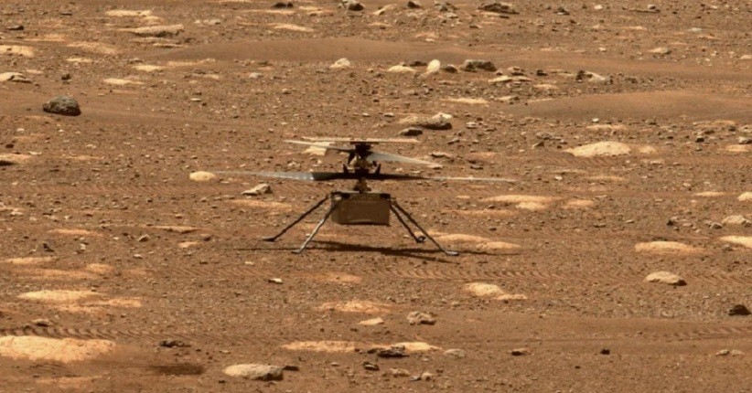  Cuplikan Pertama Helikopter di Mars Diabadikan Rover Perseverance
