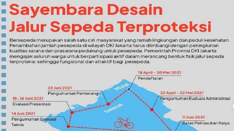 Anies Ajak Warga Ikut Sayembara Desain Jalur Sepeda Terproteksi, Ada Hadiah Menarik
