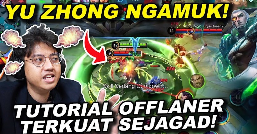 Offlaner Terkuat di Mobile Legends, Ini Tutorial Main Yu Zhong ala Atlet Esports Aville   