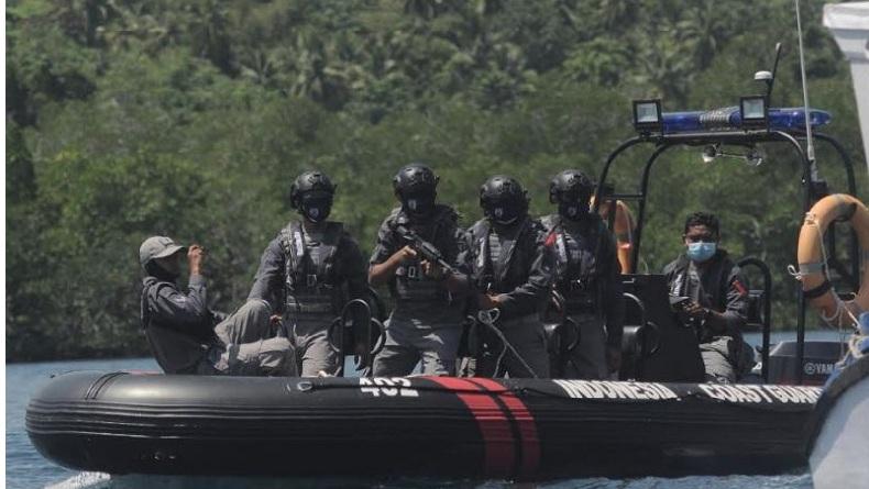 Bakamla Zona Maritim Tengah Latihan Operasi Keamanan dan Keselamatan Laut di Likupang