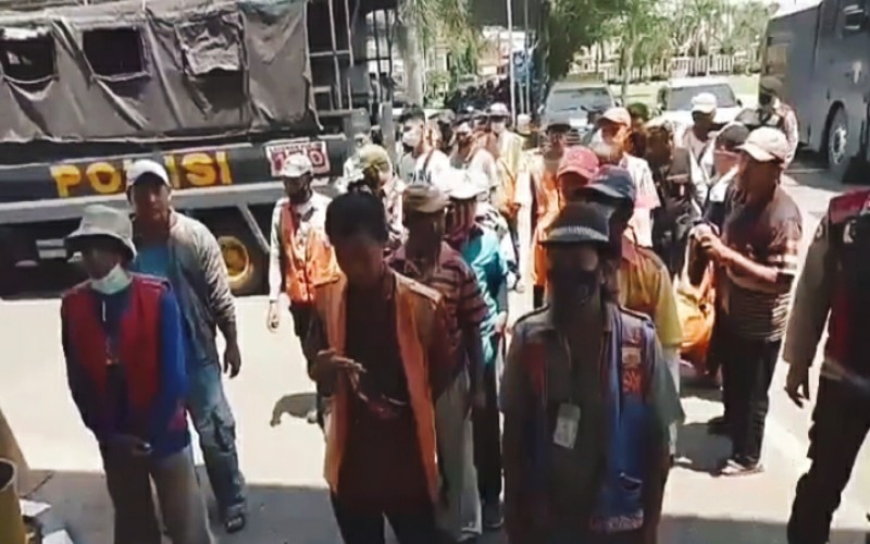 Minta Uang hingga Rp15.000, Puluhan Jukir di Palembang Diangkut Polisi