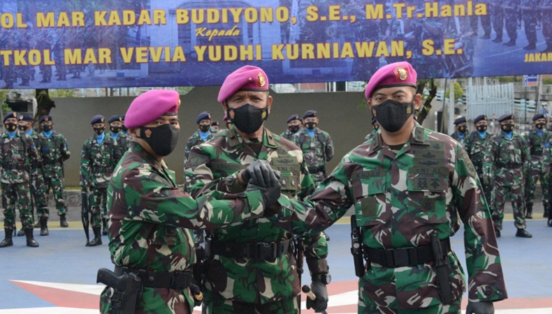 Danlantamal Pimpin Serah Terima 5 Jabatan Struktural Lantamal III Jakarta