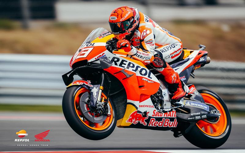 Hasil Latihan Bebas 1 MotoGP Aragon 2021: Marquez Menggila, Rossi Kecelakaan