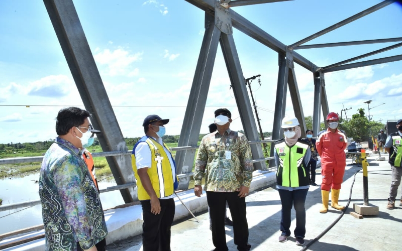 Jembatan Sungai Salim Mataraman Banjar Sudah Bisa Dilewati