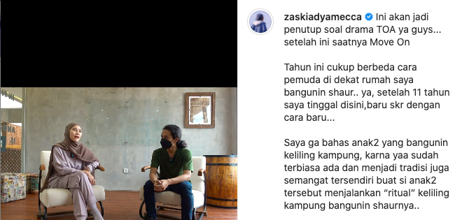 Zaskia Mecca Kritik Cara Bangunkan Sahur Pakai Toa Masjid, Ini Kata Kemenag