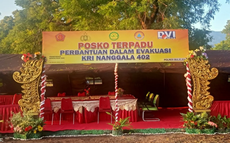 Posko Evakuasi KRI Nanggala 402 Didirikan di Celukan Bawang Bali
